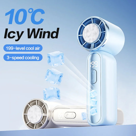 Mini Fan With ICE Freezing Middle Part 199 Speed